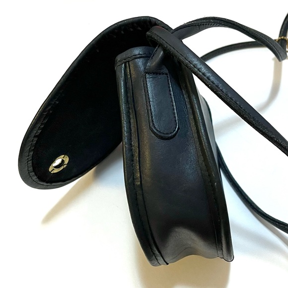 COACH 9825 Vintage Blue-Black Mini Bag Crossbody - 1980’s EUC - Picture 6 of 15